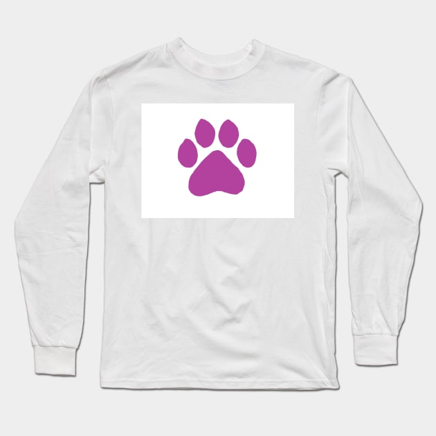 Pink paw Long Sleeve T-Shirt by Noamdelf06